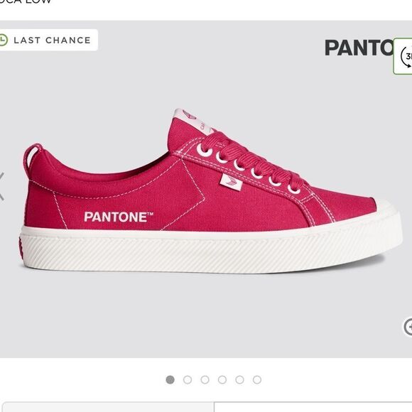 Cariuma Pantone Red Canvas Sneakers - Picture 2 of 11